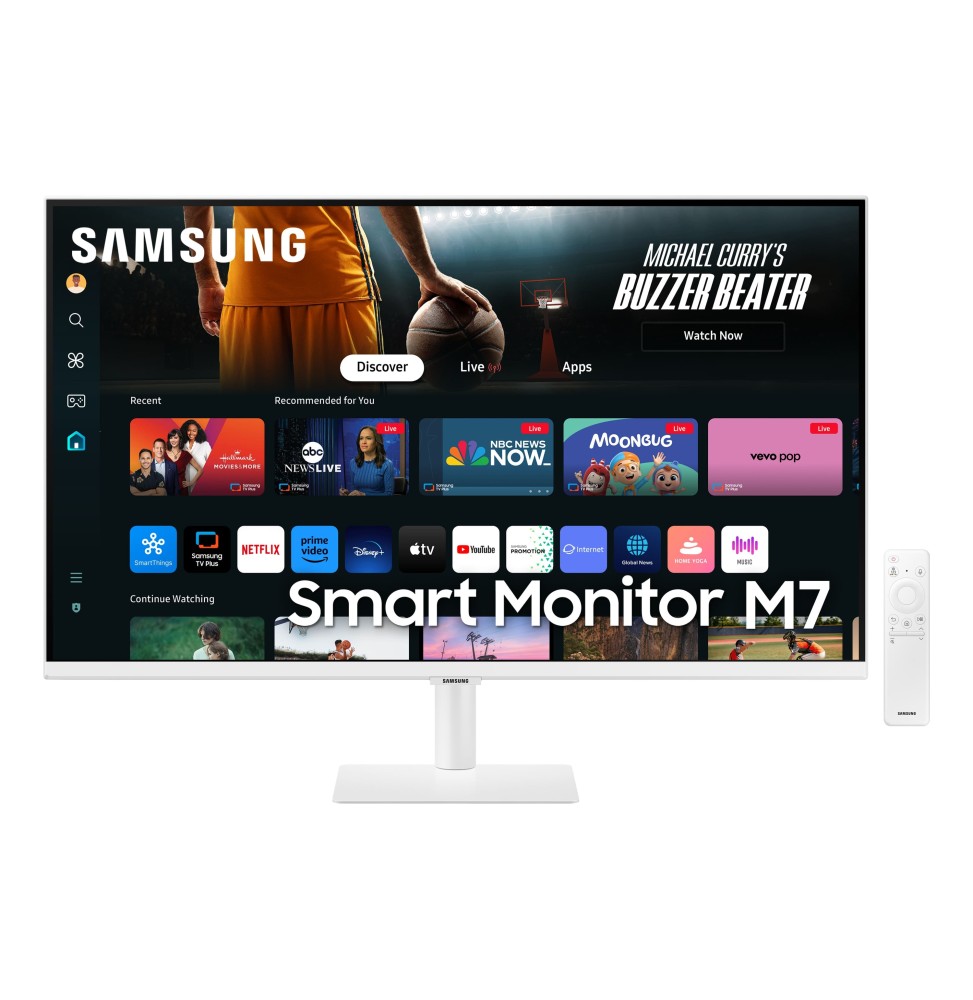 Ecran 32" SAMSUNG Smart Monitor  M7 - M70D Blanc