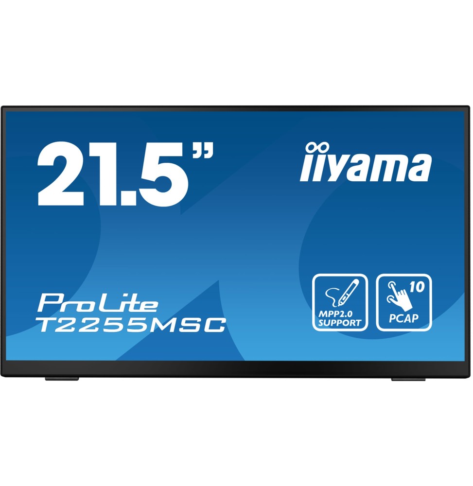 Ecran IIYAMA 21.5" Noir avec verre bord à bord Tactile PCAP