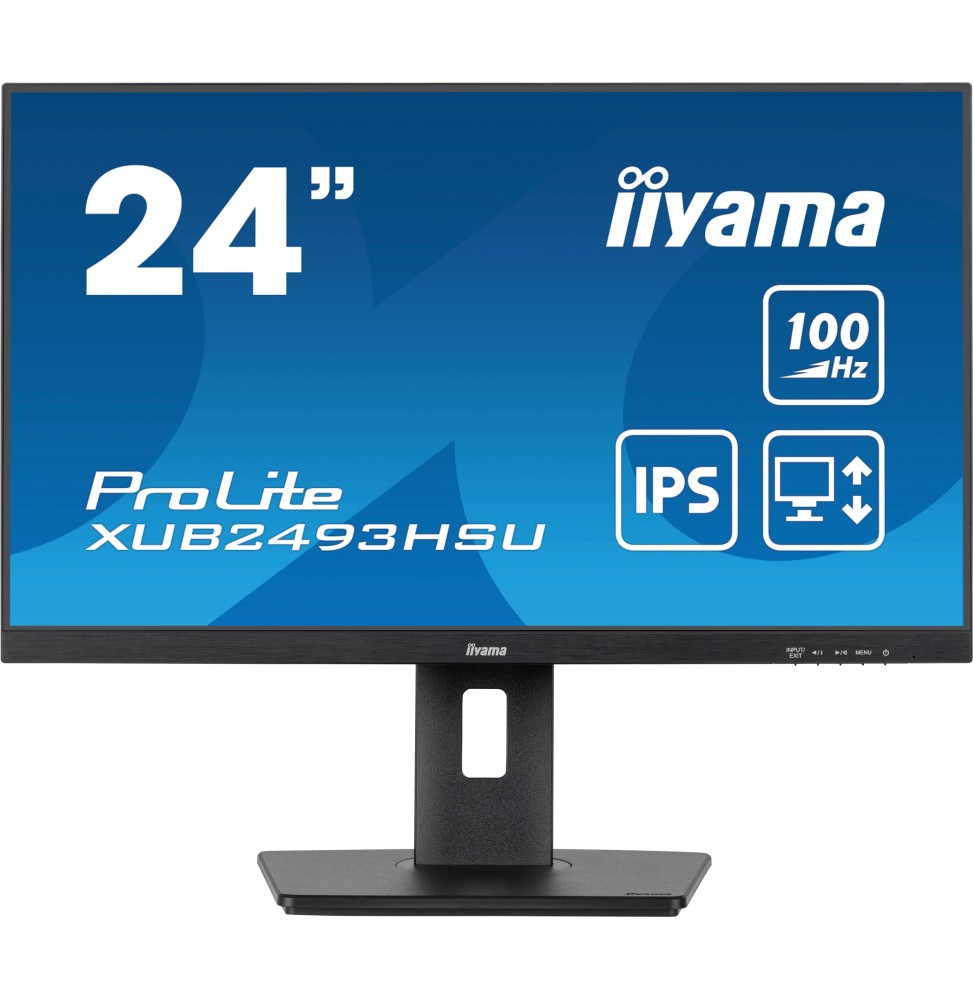 Ecran IIYAMA 23.8'' Noir dalle IPS Ultra mince