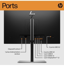 Moniteur HP E24 G5 23.8'' FHD