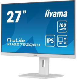 Ecran IIYAMA 27" Blanc IPS Ultra mince 0.4ms