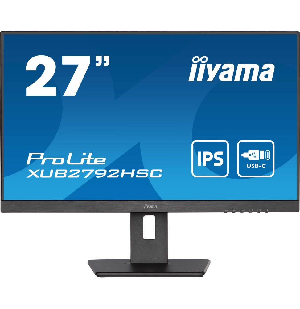 Ecran IIYAMA 27" Noir dalle IPS 4ms 250 cd/m² ULTRA MINCE