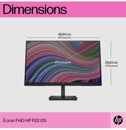 Moniteur HP P22 G5 21.5'' FHD 64X86AA