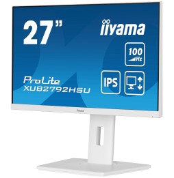 Ecran IIYAMA 27" Blanc dalle IPS 0.4ms ULTRA MINCE