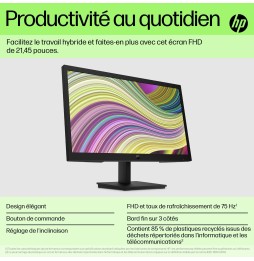 Moniteur HP P22v G5 21.5'' FHD 64V81AA