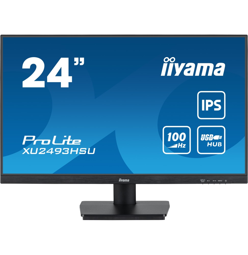 Ecran IIYAMA 23.8'' Noir dalle IPS Ultra mince