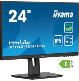 Ecran IIYAMA 23.8'' Noir dalle IPS LED Ultra mince