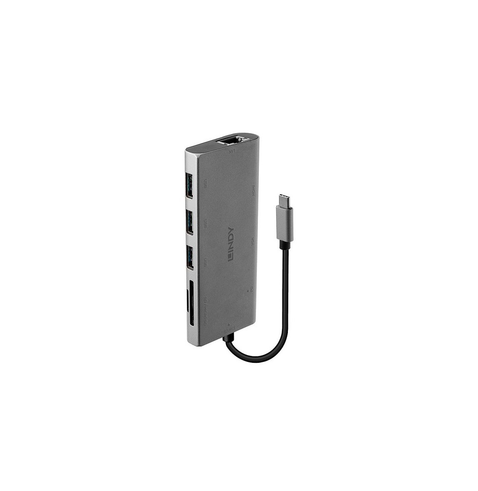Mini Dock USB 3.1 Type C - HDMI, VGA, PD 3.0 100W, USB 3.1, Gigabit, SD, Micro SD, Audio Mini Dock USB 3.1 Type C - HDMI, VGA, PD 3.0 100W, USB 3.1, Gigabit, SD, Micro SD, Audio