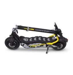 Trottinette Scrambler Cross E Sport avec clignotants Cadre Acier 500W 33,7Nm Pneu 110/50-6.5 FAT