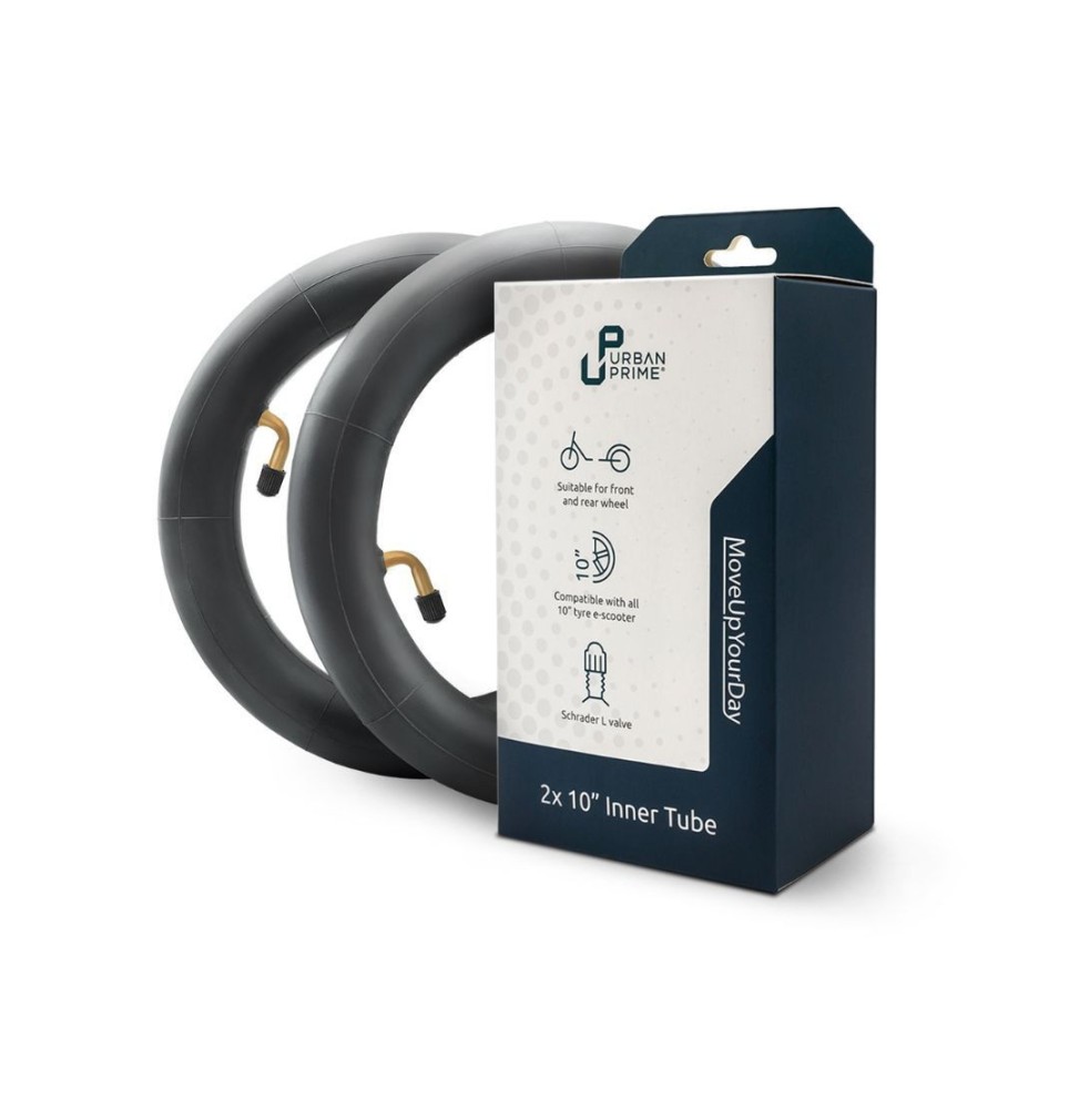 KIT DE 2 CHAMBRES A AIR 10" URBAN PRIME COMPATIBLE TOUTES TROTTINETTES 10". KIT DE 2 CHAMBRES A AIR 10" URBAN PRIME COMPATIBLE TOUTES TROTTINETTES 10".